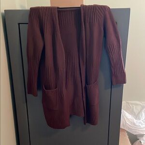 Urban Outfitters Burgundy Cardigan Sweater